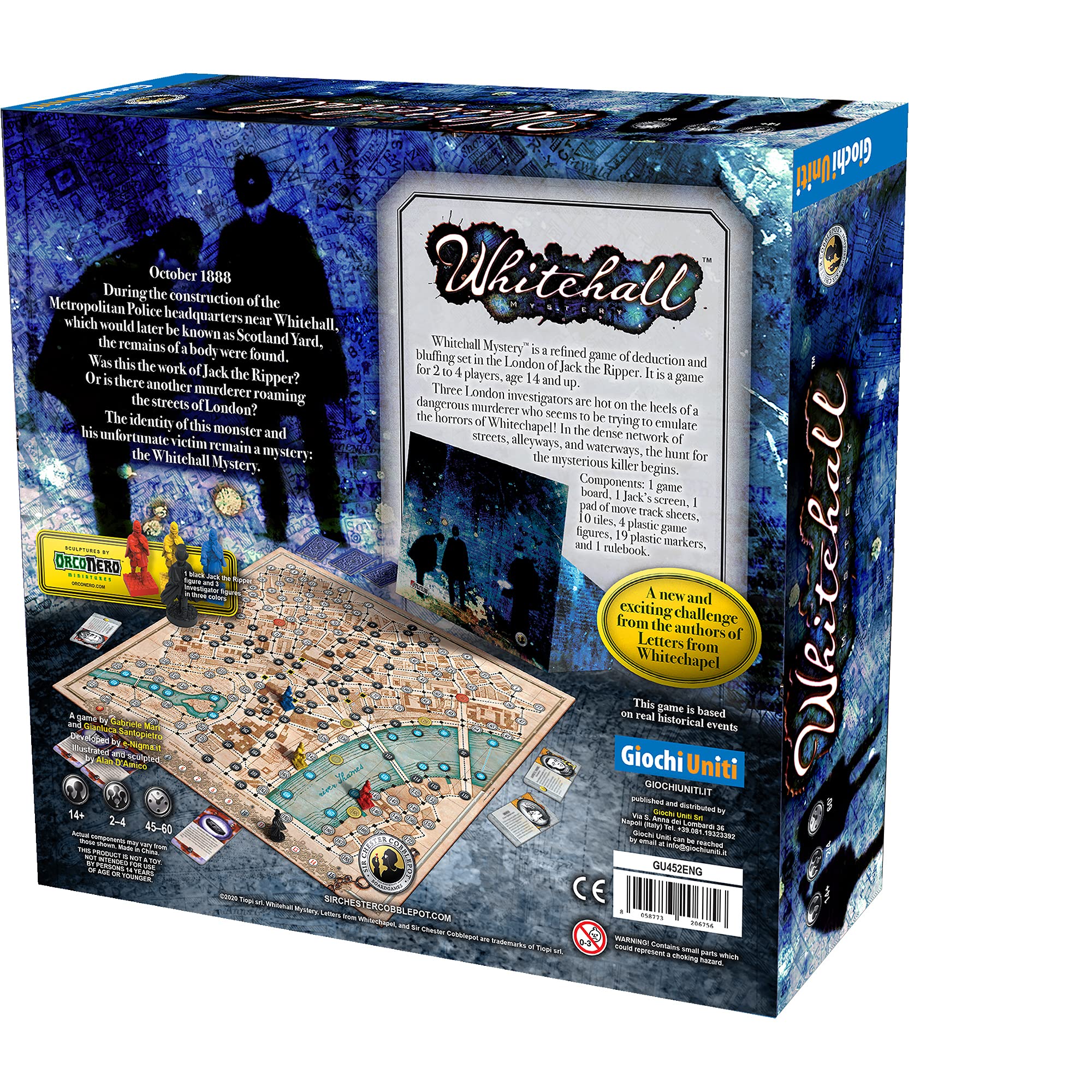 Whitehall Mystery Board Game - Detective Strategy Game for Teens & Adults | Fun Family Game Night for 2-4 Players Ages 13+ | 60 Min Playtime by Giochi Uniti | Perfect for Mystery Parties & Team Building Activities