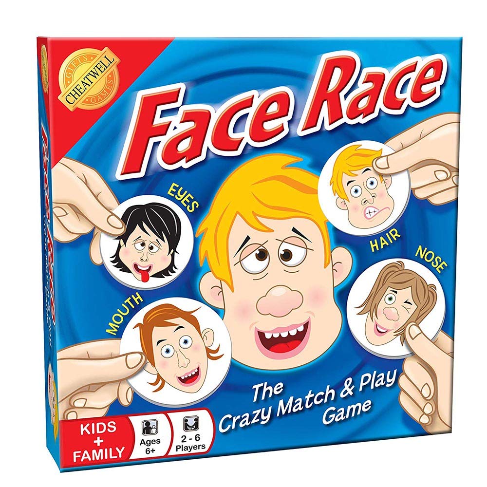 Face Race Board Game by Cheatwell Games - Fun Family Party Game for Kids & Adults - Perfect for Game Nights, Birthday Parties & Family Gatherings