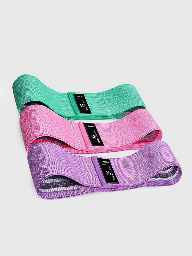 Premium Yoga Resistance Bands 3-Pack for Hip Exercises, Stretching & Strength Training – Ideal for Home, Gym & Studio Workouts