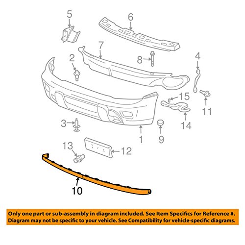2002-2007 Chevy Trailblazer Front Lower Bumper Valance Air Dam Deflector Apron Panel - Compatible with 4.2L & 5.3L Engines, Primed Plastic Replacement Part - Perfect for Off-Road Protection & Style Enhancement