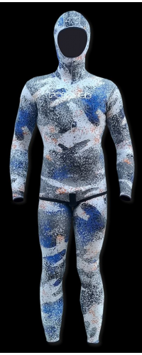 PoloSub DOUBLE LINED Snow Camo Women's 3.5mm Wetsuit - Warm & Flexible for Cold Water Surfing, Diving & Winter Water Sports