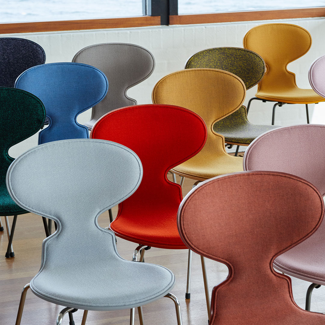 Ant Chair 3101 - Modern Colored Ash Wooden Dining Chair with Front Upholstery | Perfect for Home, Office & Restaurant Seating