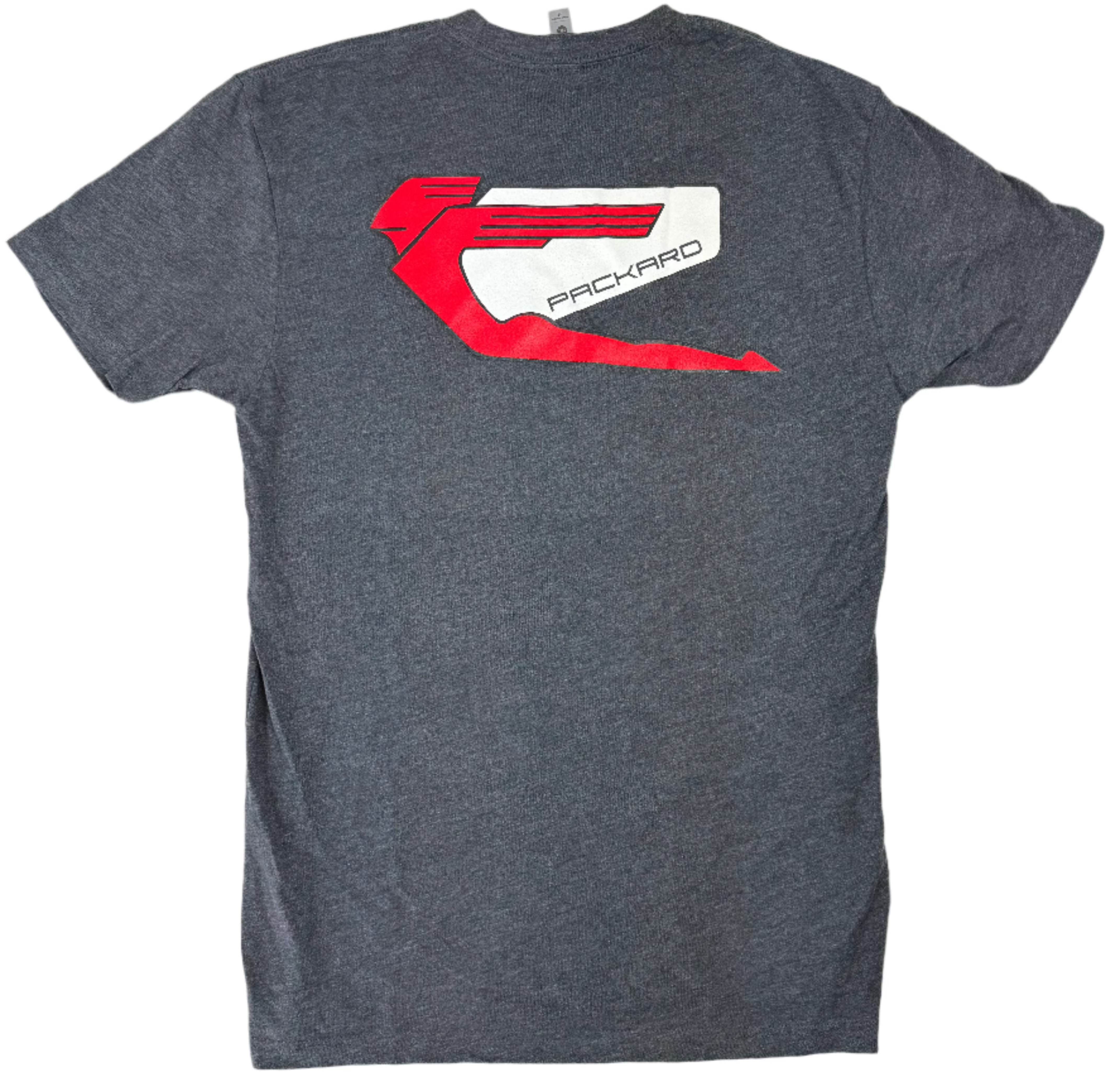 Packard GODDESS OF SPEED Vintage Grey T-Shirt - Classic Car Enthusiast Apparel for Casual Wear & Car Shows