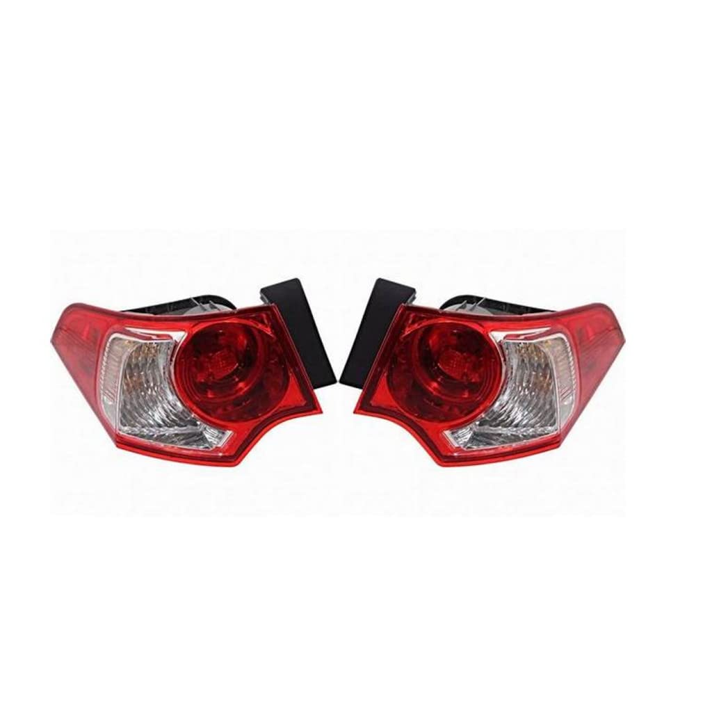 2009-2010 Acura TSX Sedan Pair Rear Tail Lights - Driver & Passenger Side (AC2800113 AC2801113) | Perfect Fit Replacement Parts for Night Driving Safety & Style Upgrade