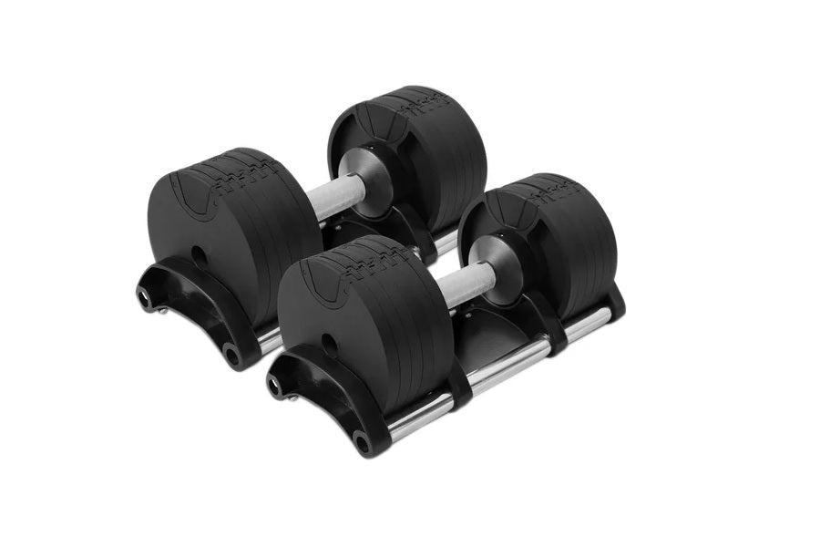 NÜOBELL 80lb Adjustable Dumbbells Set - Premium Home Gym Equipment for Strength Training & Weight Lifting - Perfect for Home Workouts, CrossFit, and Fitness Enthusiasts