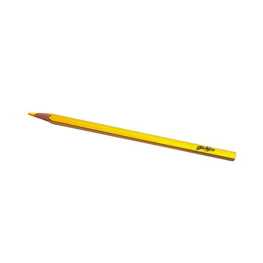 KR Strikeforce Marking Pencils - 12 Pack Yellow Wooden Pencils for Construction, Carpentry & DIY Projects | Durable & High-Visibility Marking Tools for Professionals