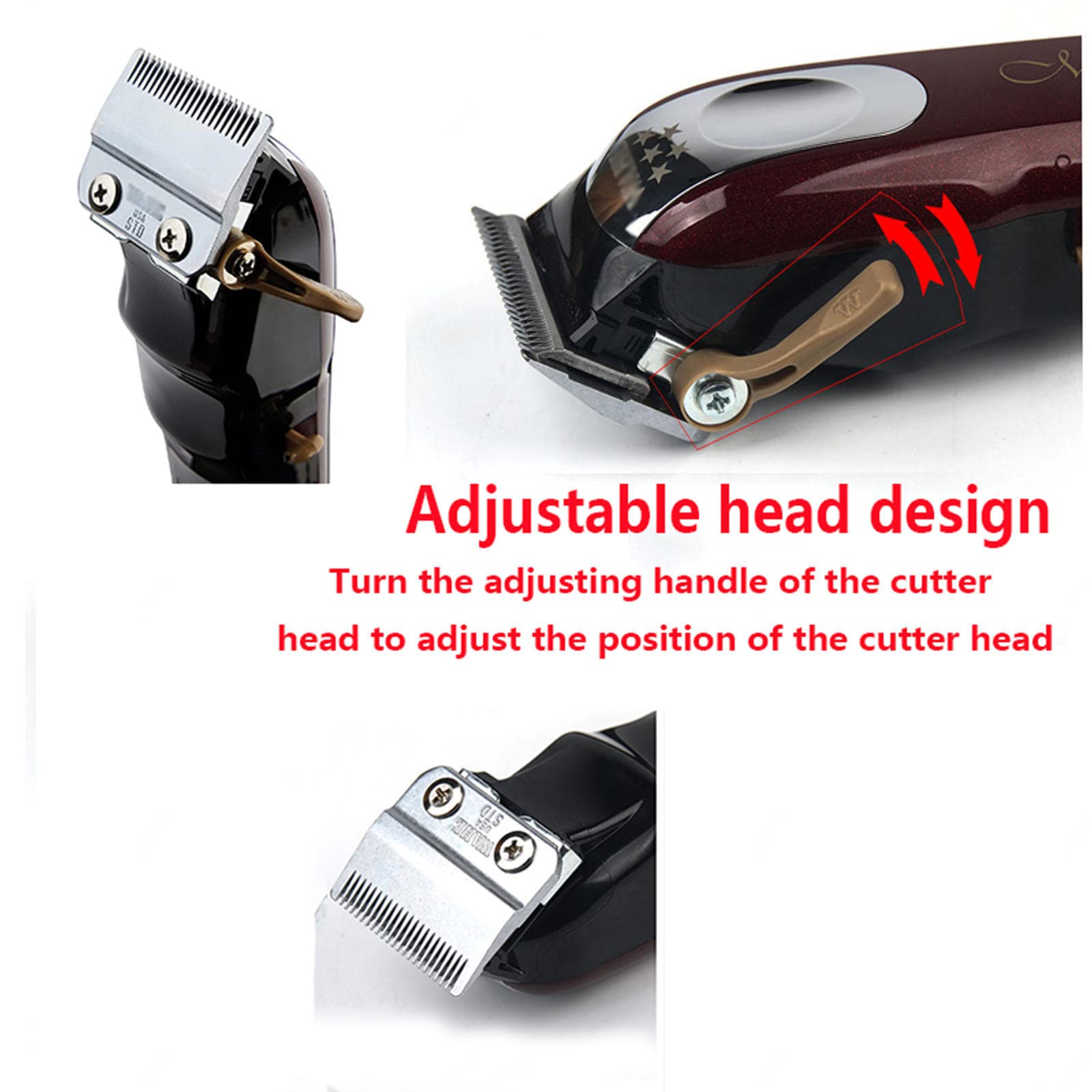 Professional Cordless Hair Clippers for Men - Rechargeable Hair Trimmer with 100+ Minutes Runtime, Barber Scissors & Grooming Kit for Home Haircuts, Beard Trimming & Personal Styling (Ideal for DIY Haircuts, Travel & Professional Use)