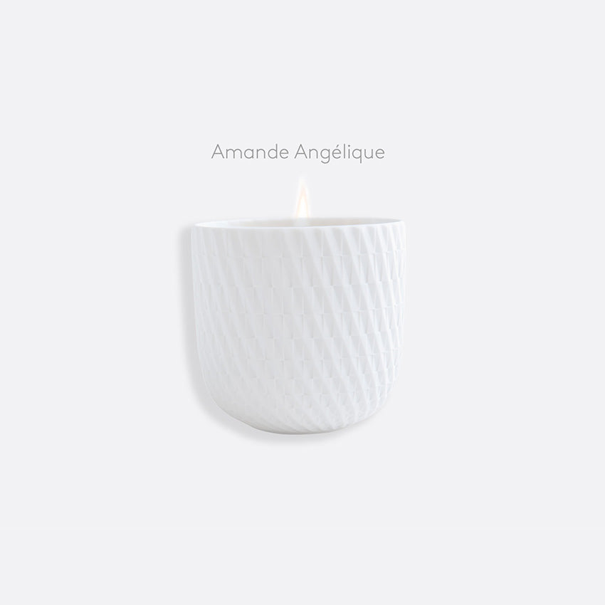 Bernardaud Twist Candle Tumbler - Angelic Almond Scented Candle for Home Decor, Romantic Dinner & Relaxation
