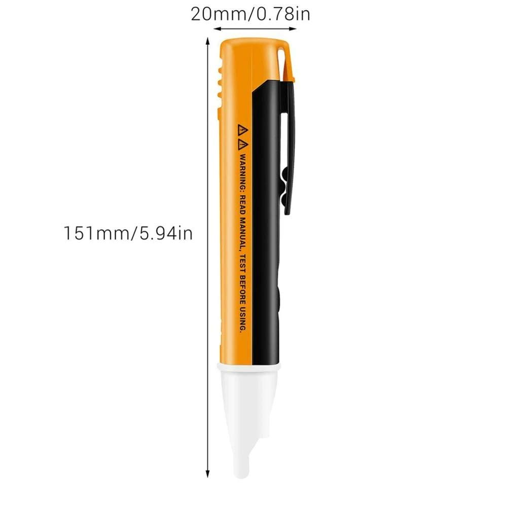 Delidge Non-Contact Voltage Tester Pen 90-1000V AC with LED Flashlight & Audible Alarm - Detect Live/Null Wires for Electrical Testing, Home Repairs & DIY Projects