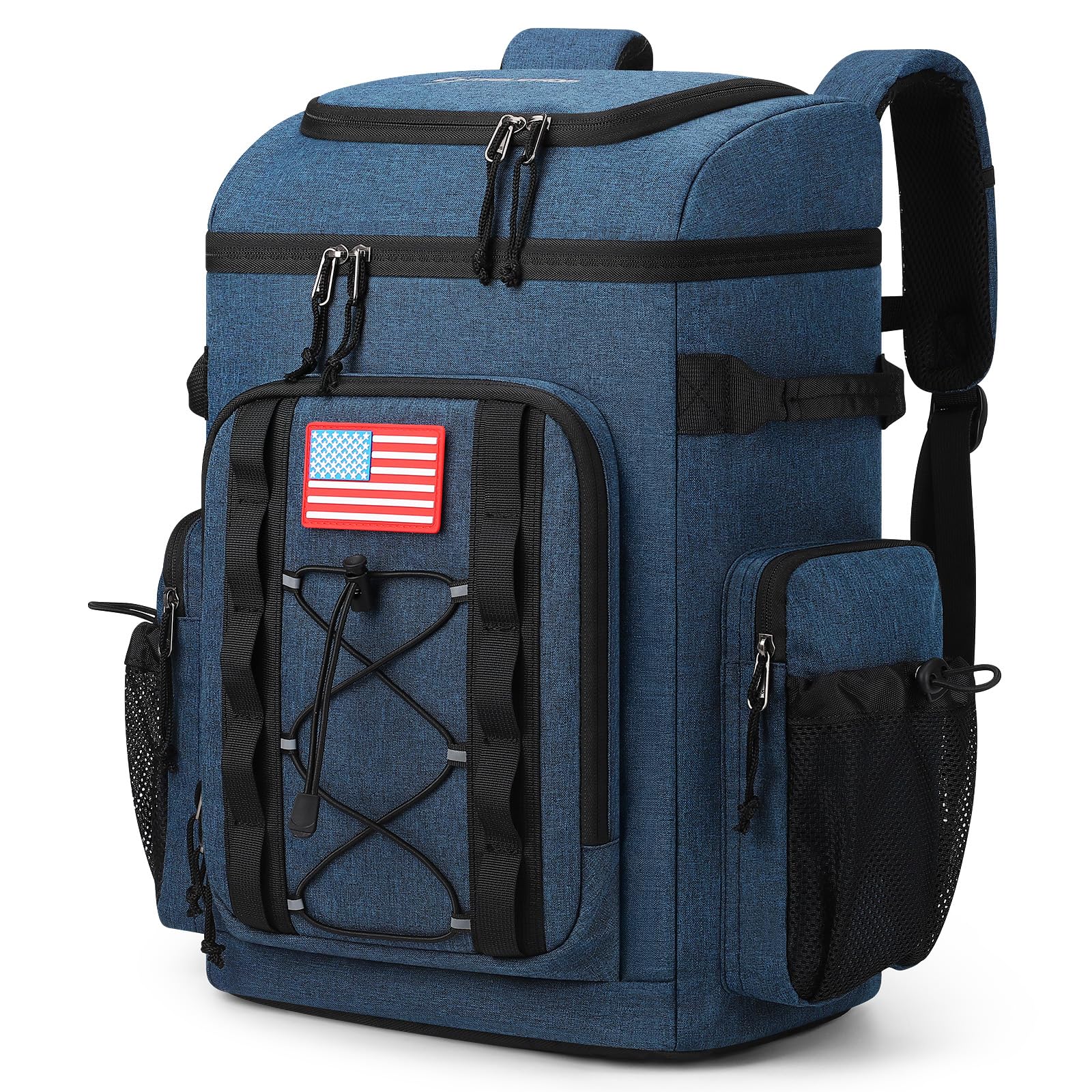 Maelstrom 35 Can Insulated Cooler Backpack - Soft Lightweight Leakproof Cooler Bag for Men & Women | Keeps Drinks Hot/Cold for 16 Hours | Waterproof Lunch Backpack for Beach, Camping, Picnic & Outdoor Activities - Blue