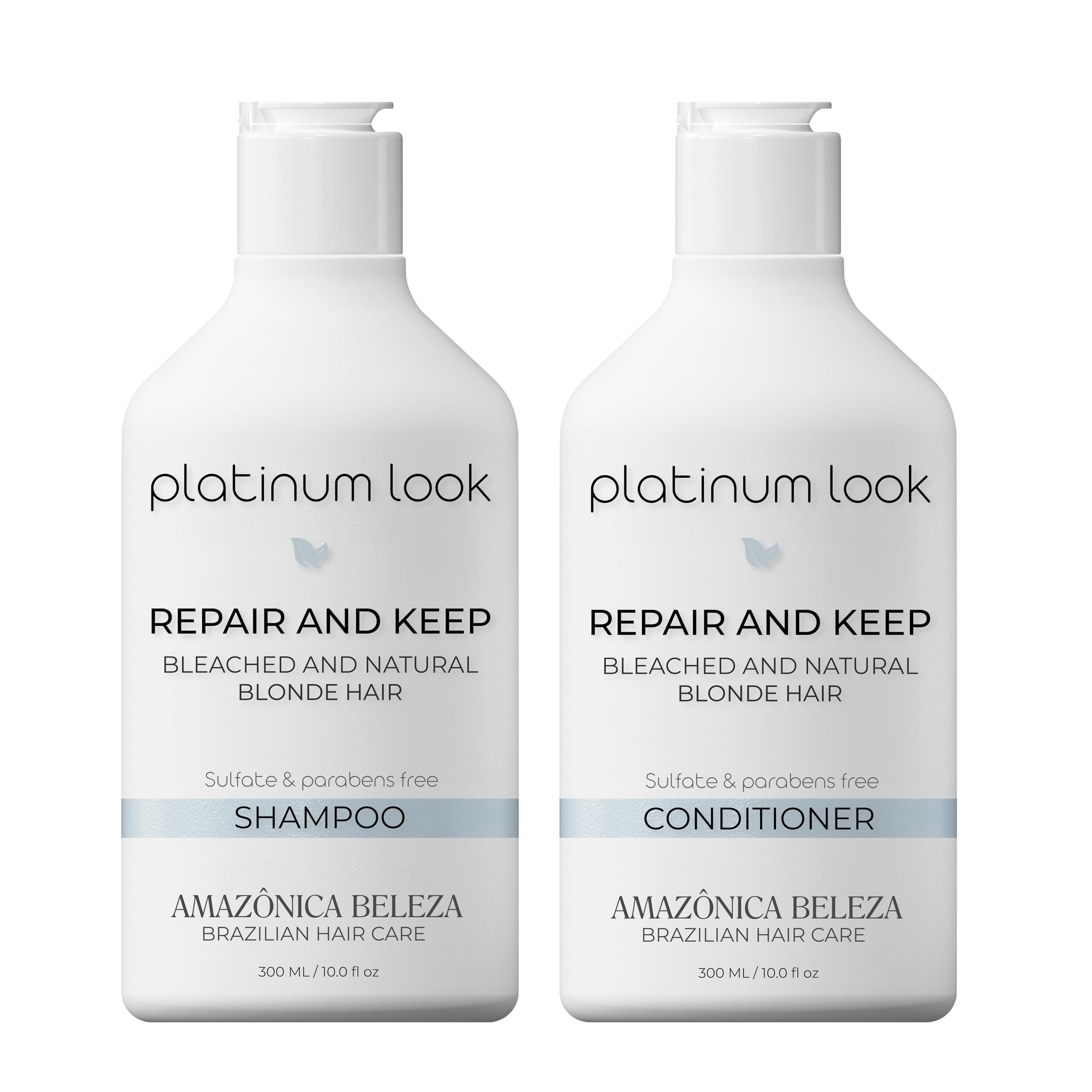 Platinum Shampoo and Conditioner Set with 100% Pure Argan Oil - Hair Repair Treatment for Damaged Hair, Deep Nourishment & Strengthening (10oz + 2oz) - Perfect for Dry, Frizzy Hair Care Routine at Home or Salon