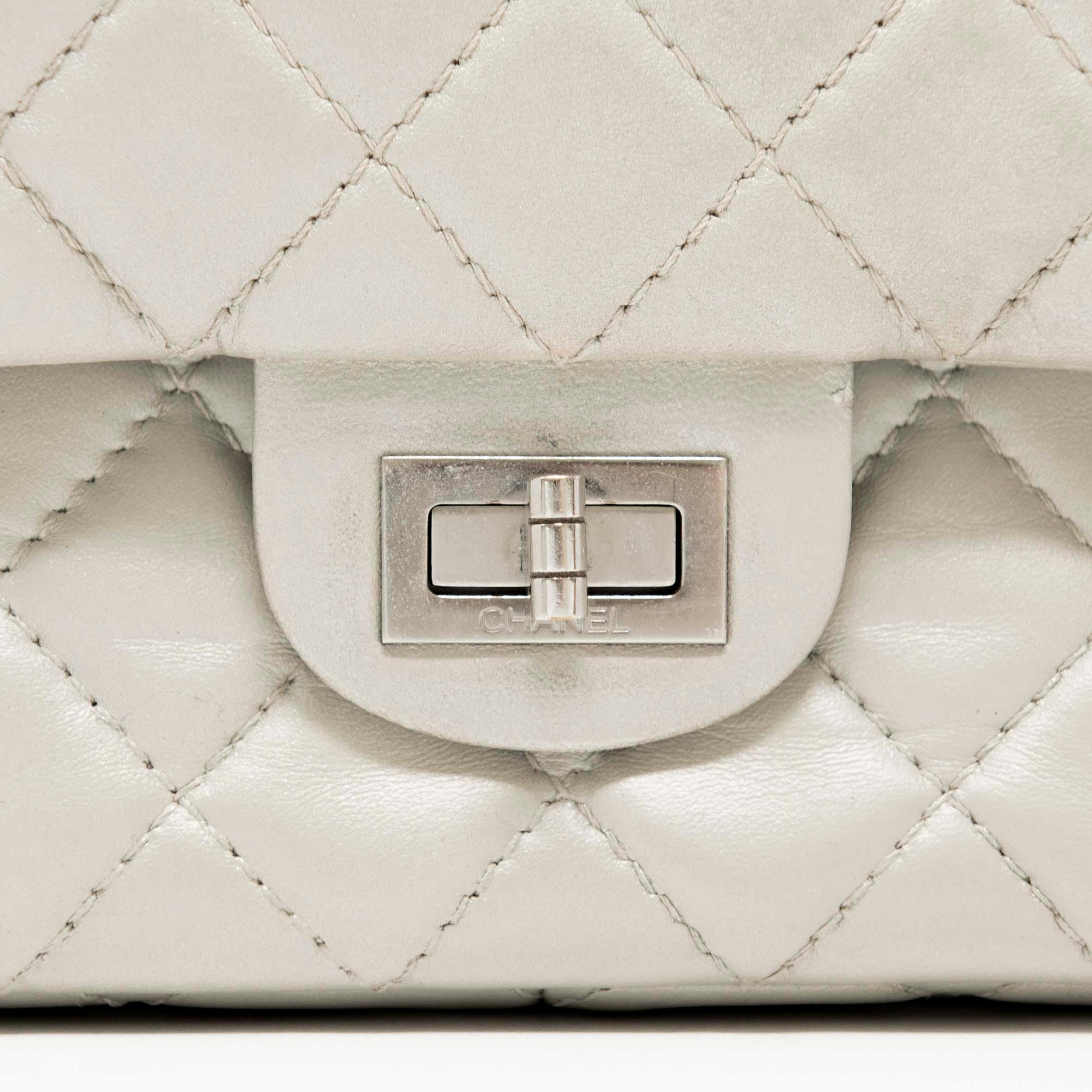 Authentic Chanel Silver 2.55 Reissue 226 Flap Bag - Luxury Designer Handbag for Women | Perfect for Evening Events, Date Nights & Special Occasions