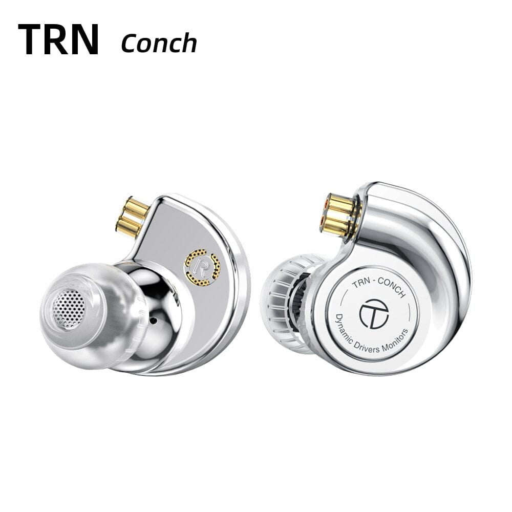 TRN Conch High Performance DLC Diamond Diaphragm Dynamic In-Ear Monitors - Professional Studio Earphones for Musicians, Audiophiles & Gaming Enthusiasts