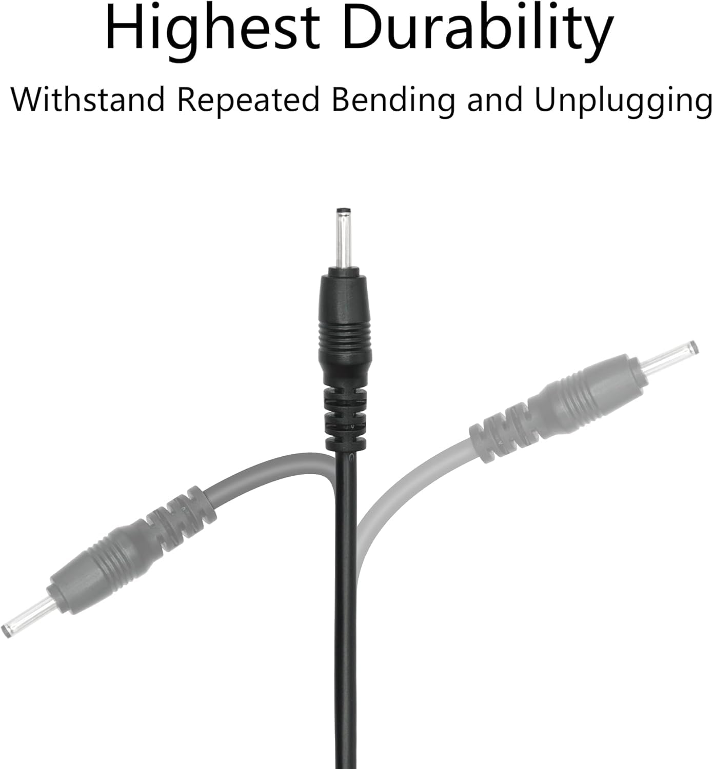 Magic Wand Charger Cord Replacement - 5V DC 2.5mm*0.7mm USB Charging Cable for Lovesense, Tracy's Dog & Other Wand Vibrators - Power Supply for Massage Devices - Perfect for Home Spa, Relaxation & Personal Wellness Sessions