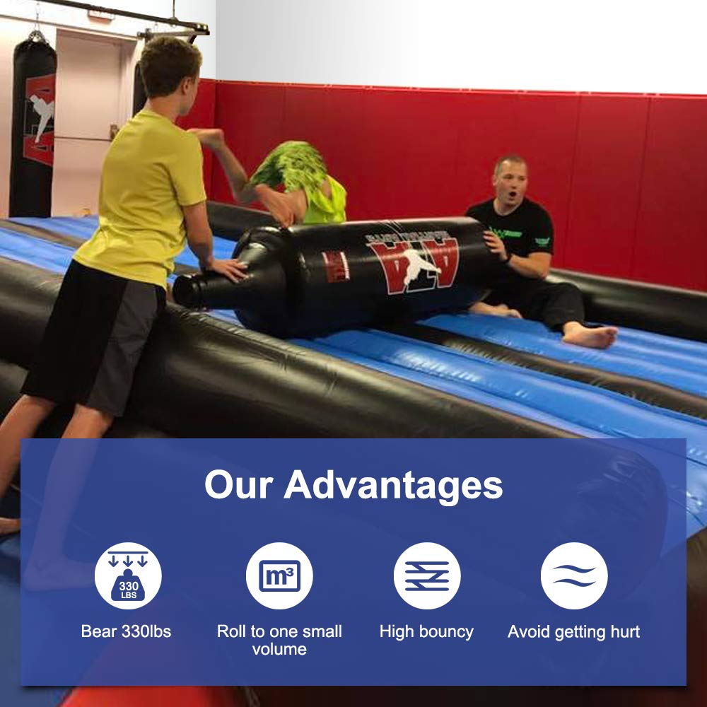 Inflatable Tumble Track for Gymnastics Training - Portable Air Floor Mat for Home & Gym Use - Perfect for Kids and Adults Tumbling Practice