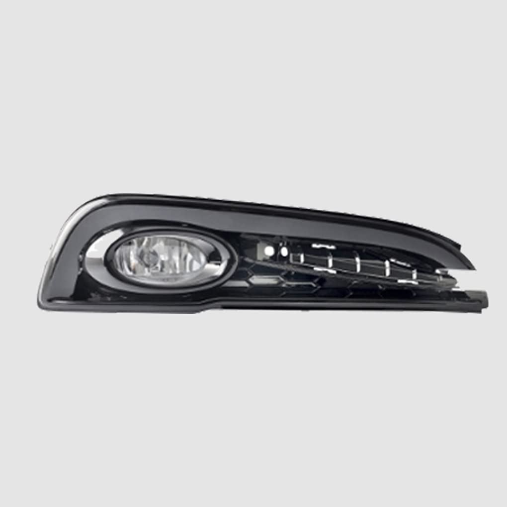 2013-2015 Honda Civic Sedan 4-Door Fog Light Replacement Kit - Left & Right Side with Bezels, Assembly Set & Halogen Bulbs | Perfect for Night Driving and Bad Weather Visibility