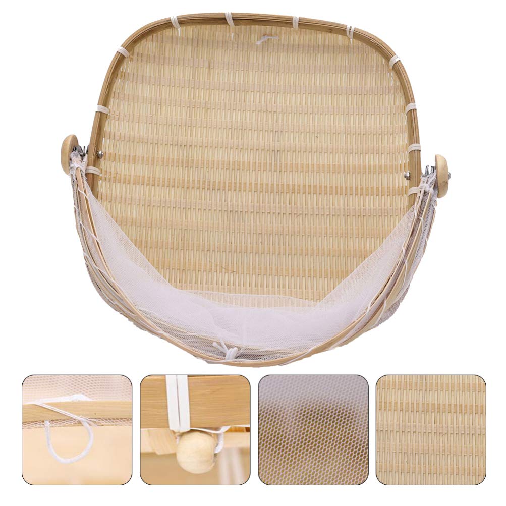 Versatile Handmade Bamboo Bread Basket - Kitchen Utensil for Bread, Fruits & Storage | Eco-Friendly Household Organizer for Countertop, Dining Table & Pantry
