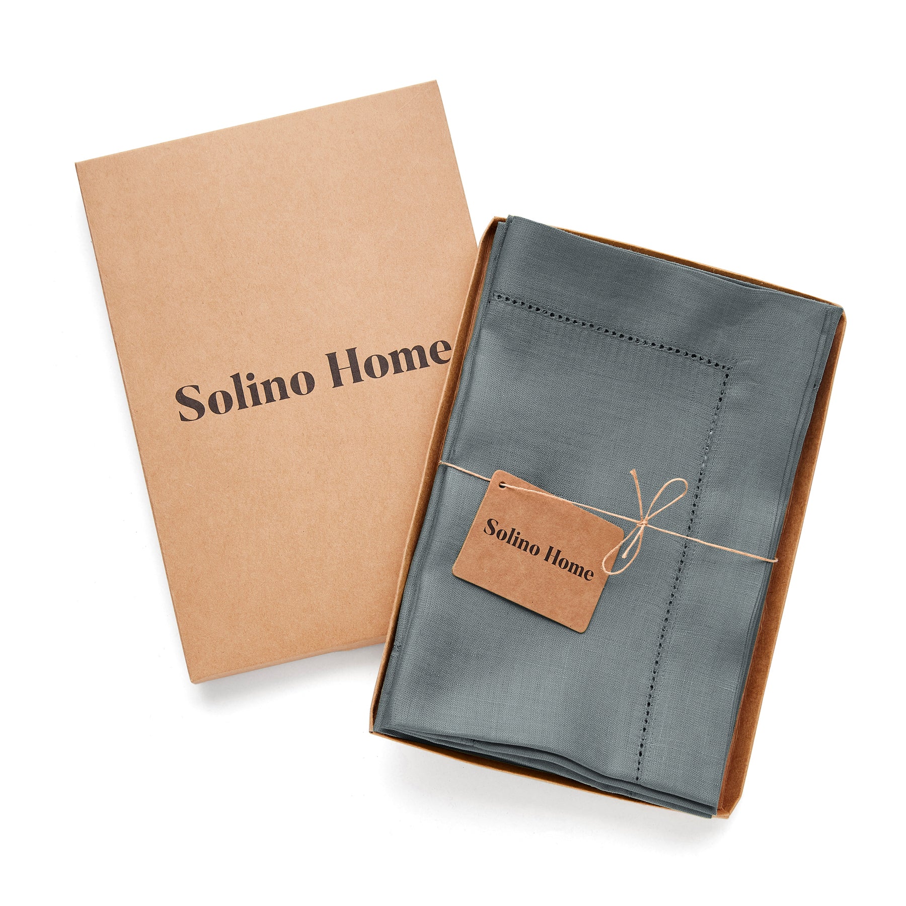 Premium Classic Hemstitch Napkins - 100% Cotton Linen Dinner Napkins for Formal Dining, Weddings & Special Occasions