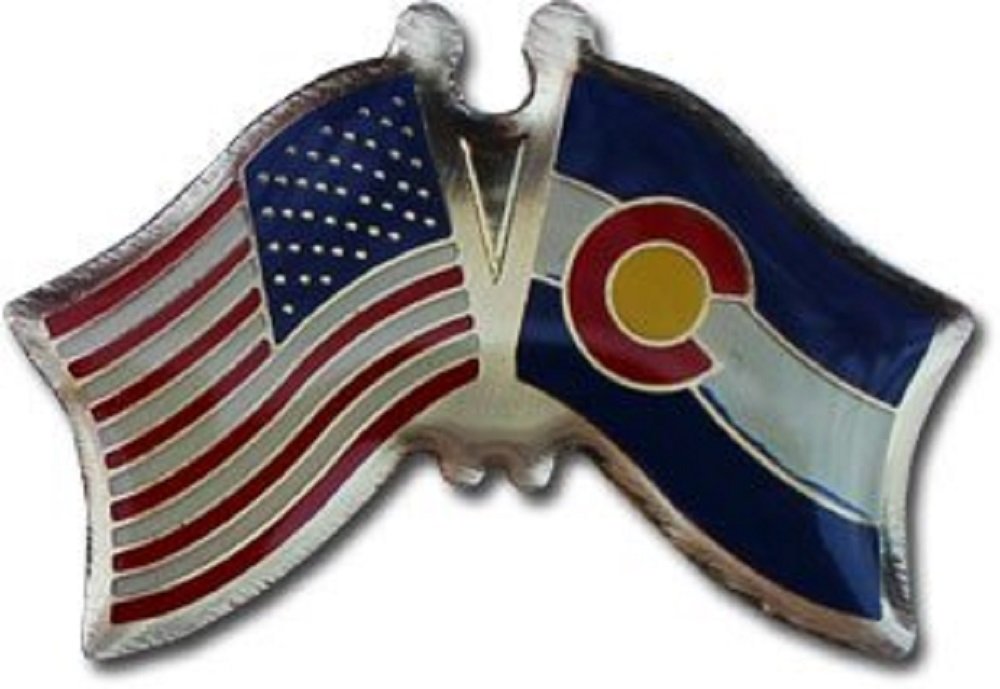 50 Pack Colorado State Flag Bike Hat Lapel Pins - USA American Patriotic Accessories for Cycling, Hiking, Backpacks & Gifts
