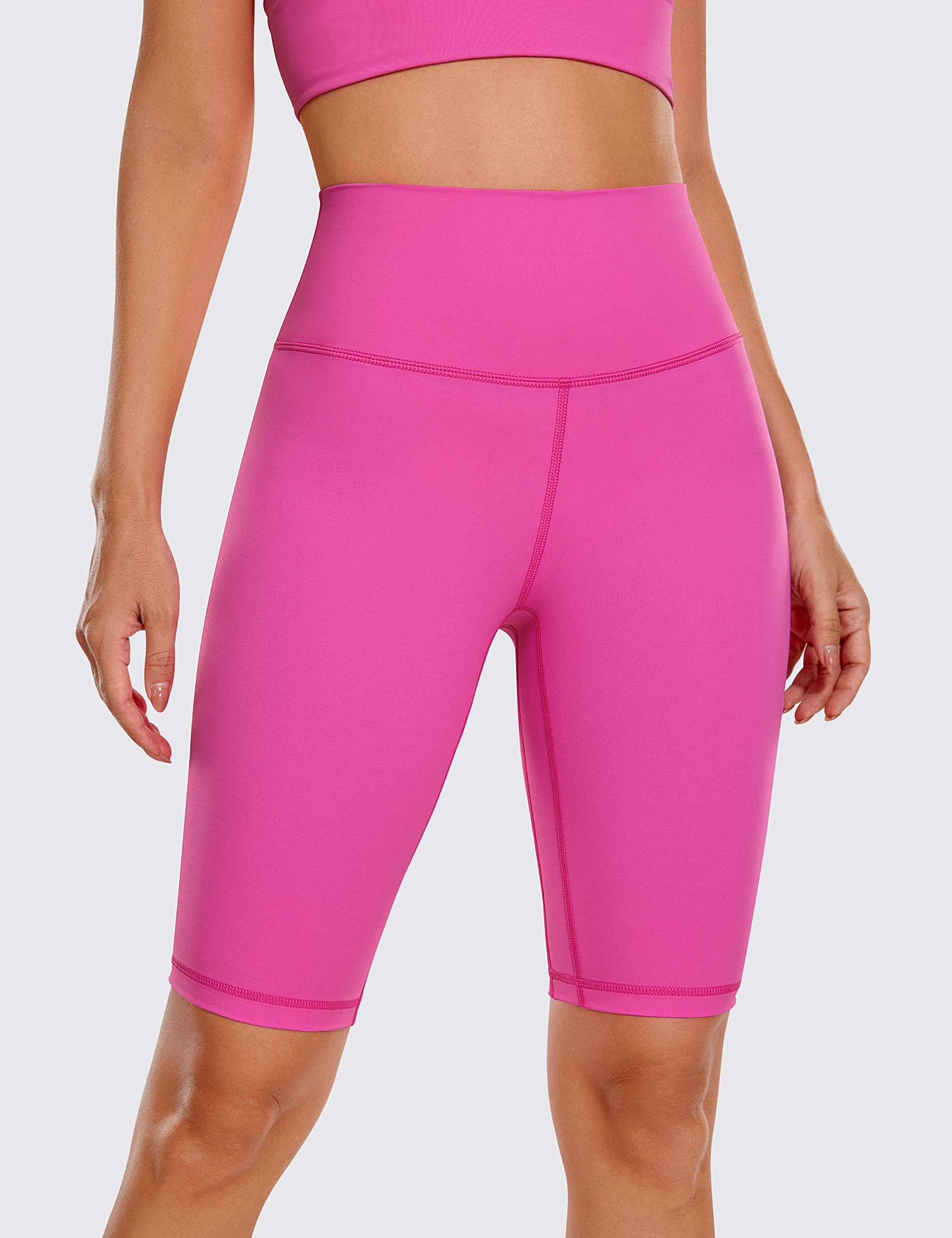 CRZ YOGA Women's High Waist Biker Shorts 10