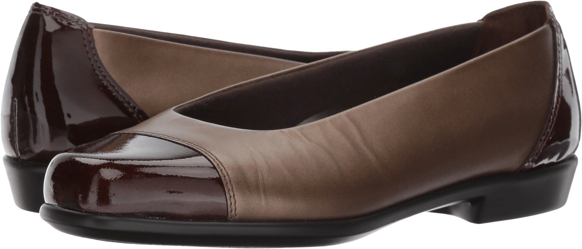 SAS Women's Comfortable Ballet Flats - Soft Leather Slip-On Shoes for Casual Wear, Office & Travel