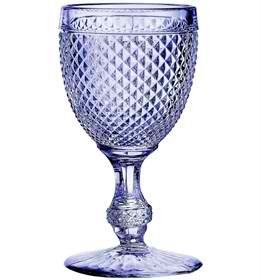 Vista Alegre Bicos Water Goblets Set of 4 - Elegant Lavender Glassware for Dining & Entertaining | Perfect for Weddings, Parties & Home Decor