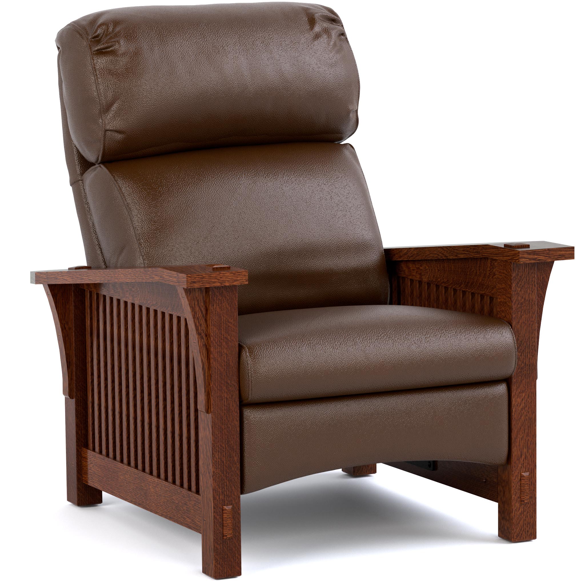 Bustle Back Spindle Morris Recliner Chair - Comfortable Traditional Wingback Recliner for Living Room, Bedroom & Home Theater - Perfect for Relaxing, Reading & Watching TV