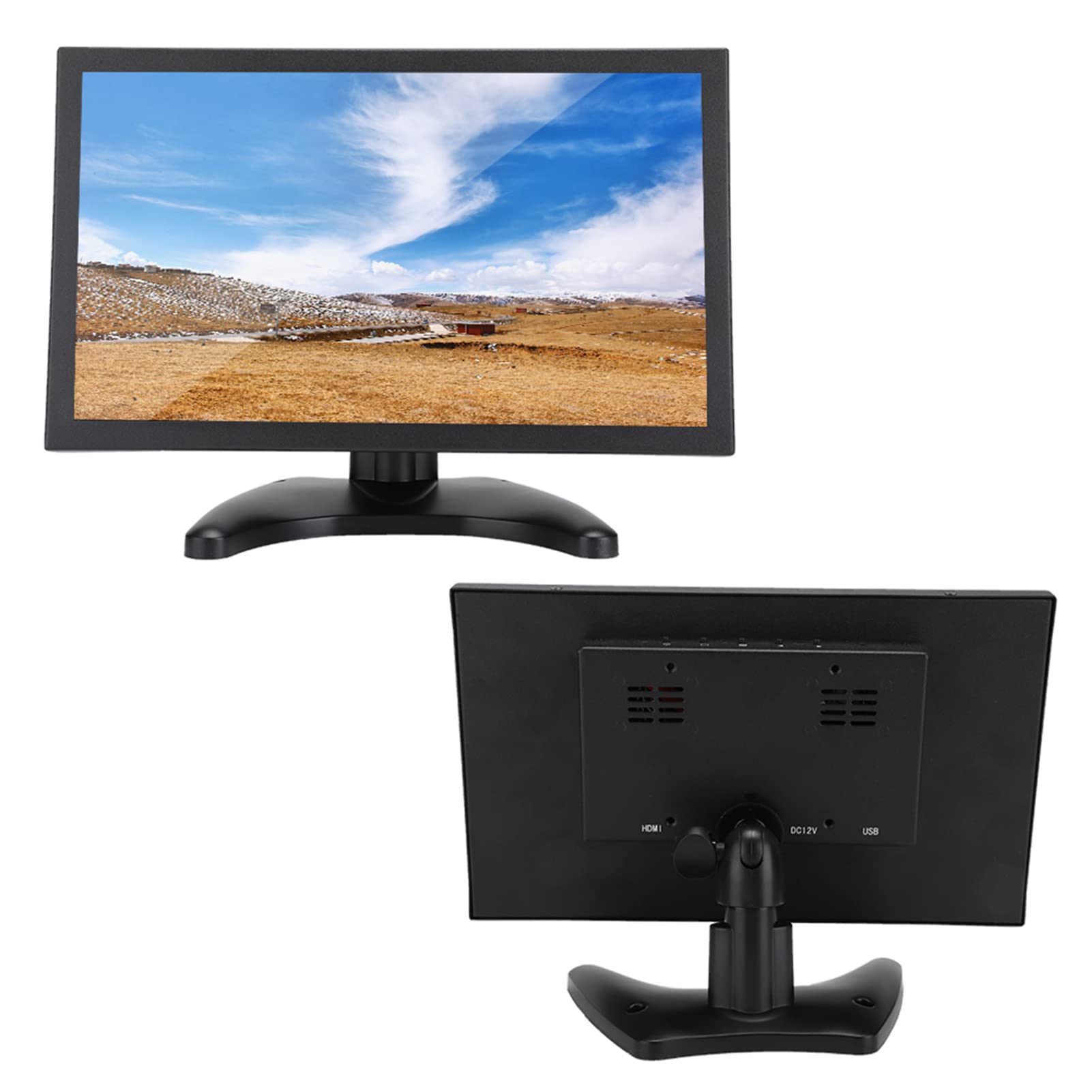 11.6 Inch 1080P FHD Industrial Touch Screen Monitor - HDMI/VGA Portable Gaming Display with 16:9 Aspect Ratio, LED TFT Panel for PC, TV, CCTV, Security Systems, Drones & Cameras - Perfect for Gaming, Surveillance & Professional Workstations