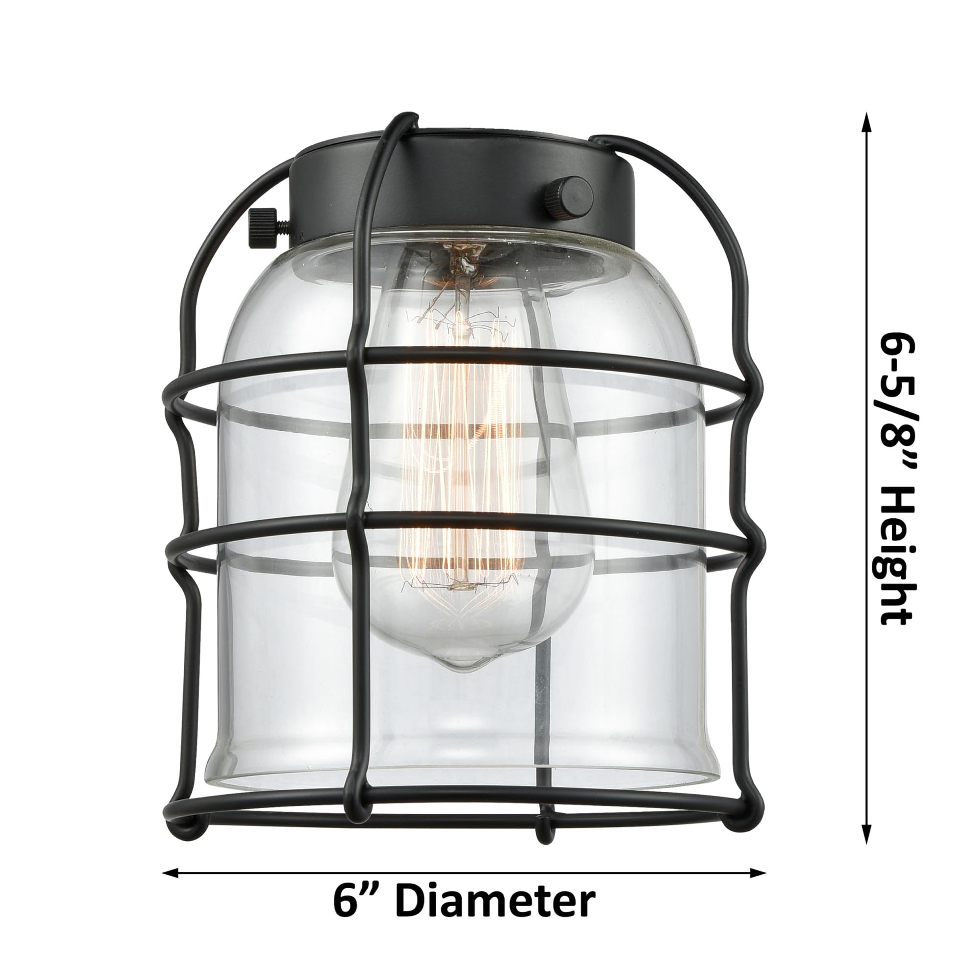 Franklin Restoration Collection 215-BK-G58-CE 4-Light Bathroom Vanity with CE Certification - Modern Lighting Fixture for Bathroom, Powder Room & Dressing Area
