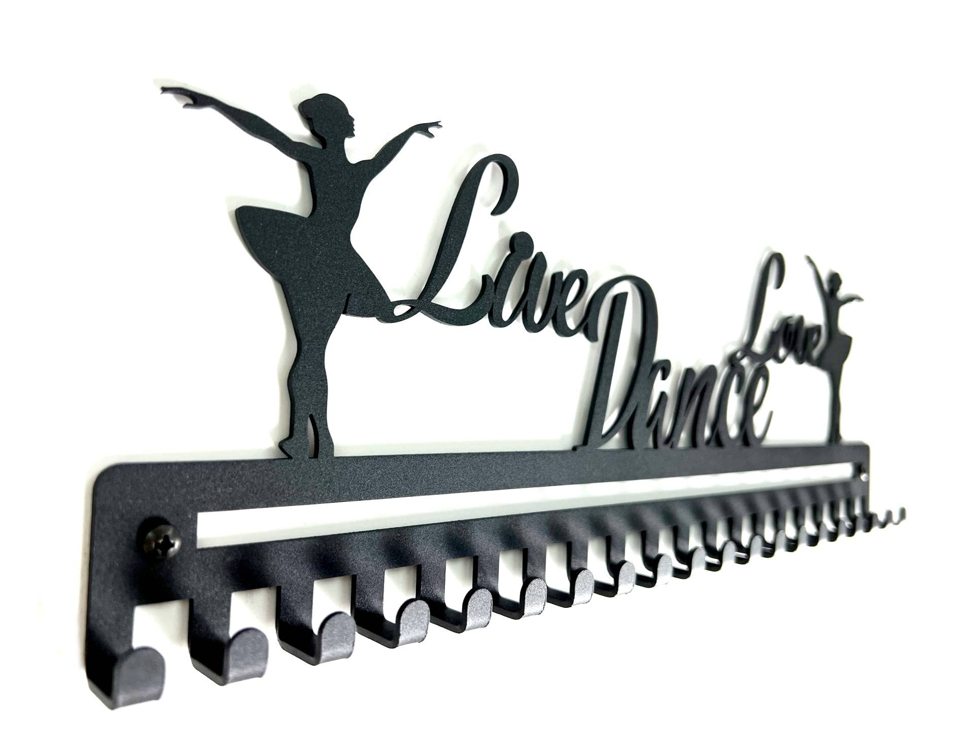 Gymnastics Medal Hanger Display - Cheerleading & Dance Award Holder with Ribbon Rack - Perfect Dance Gifts for Kids - Ideal for Competition Trophies, Sports Awards & Bedroom Decor