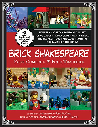 Brick Shakespeare: Four Tragedies & Four Comedies - Classic Literature LEGO Book Set for Collectors & Shakespeare Fans | Perfect for Book Clubs, Gifts & Home Decor