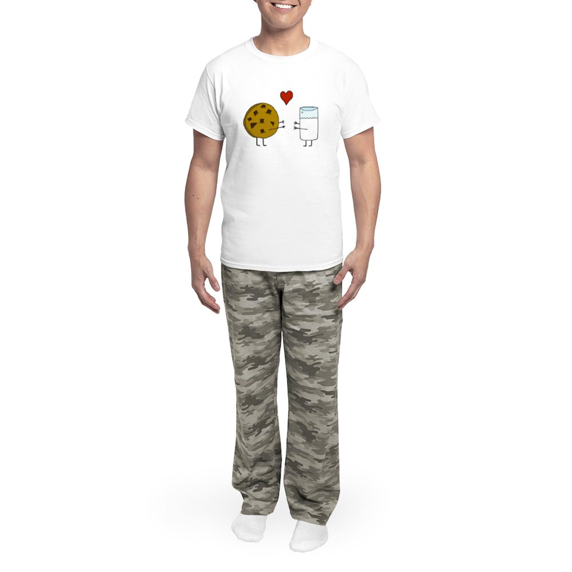 Cookie Loves Milk Men's Lightweight Pajama Set - Comfortable Sleepwear for Men | Cozy Lounge & Sleep Pajamas for Relaxing at Home