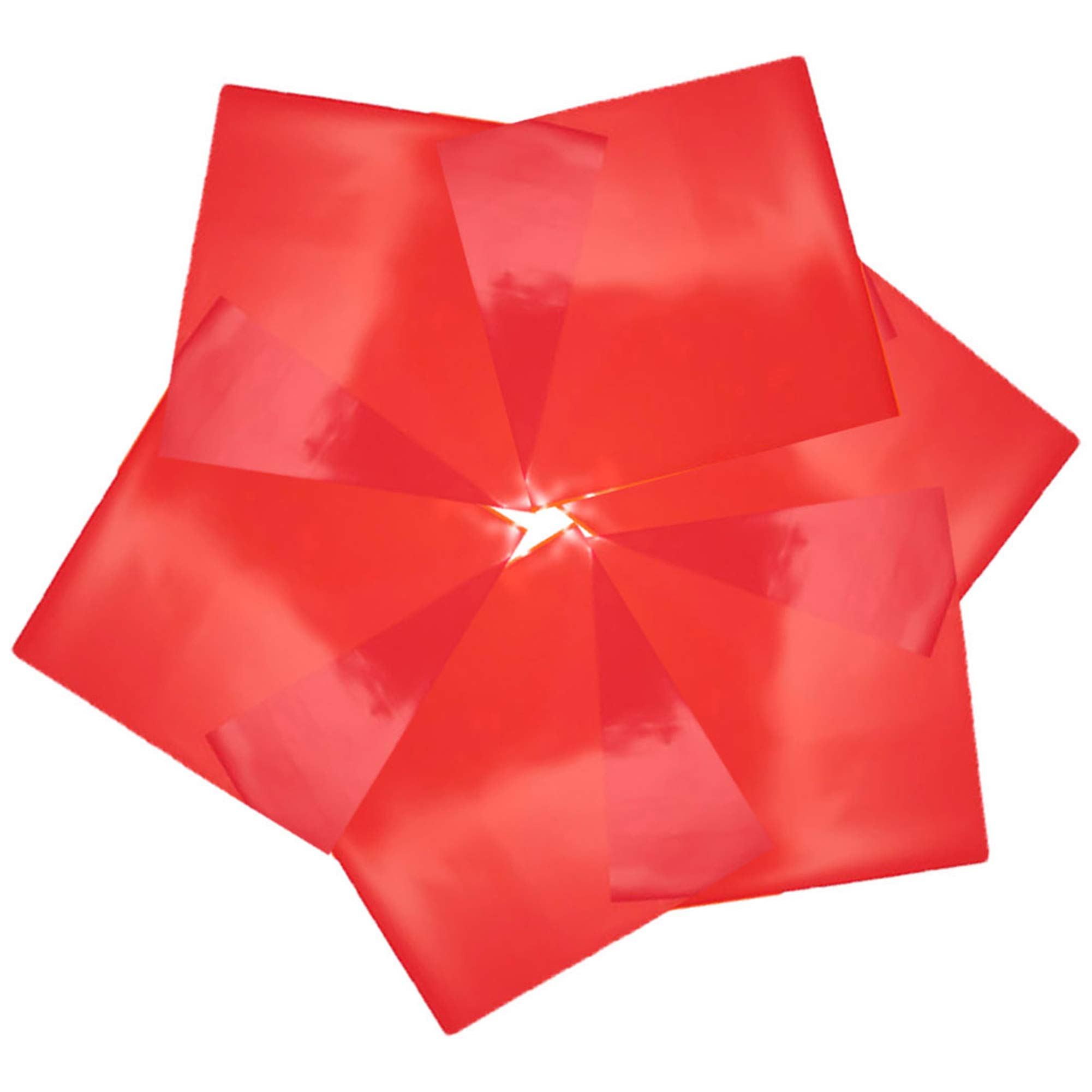 FIESTA WRAPS 150 Red Cellophane Sheets 8 x 8 Inches - Transparent Wrapping Paper for Gift Bags, Party Decorations & DIY Crafts - Vibrant Colored Saran Wrap for Candy Bouquets, Scrapbooking & Holiday Packaging