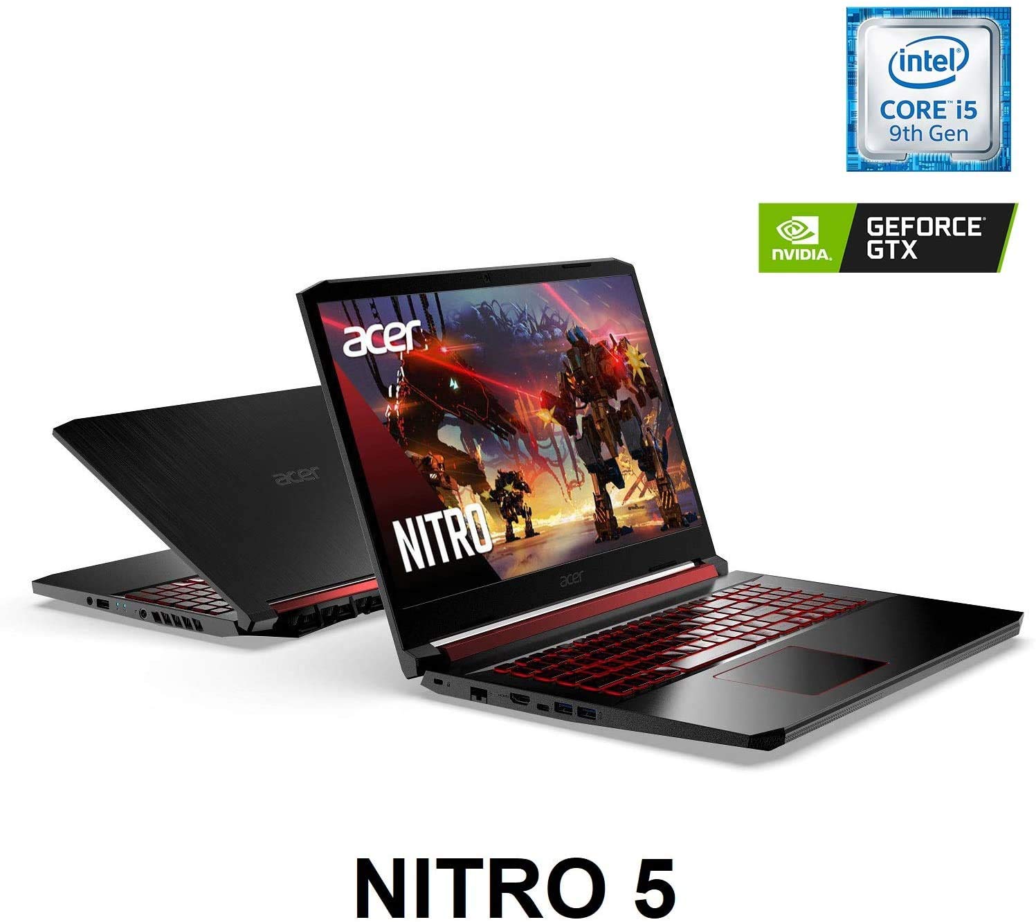 Acer Nitro 5 Gaming Laptop - i5-9300H, GTX 1650, 16GB RAM for Gaming & Streaming