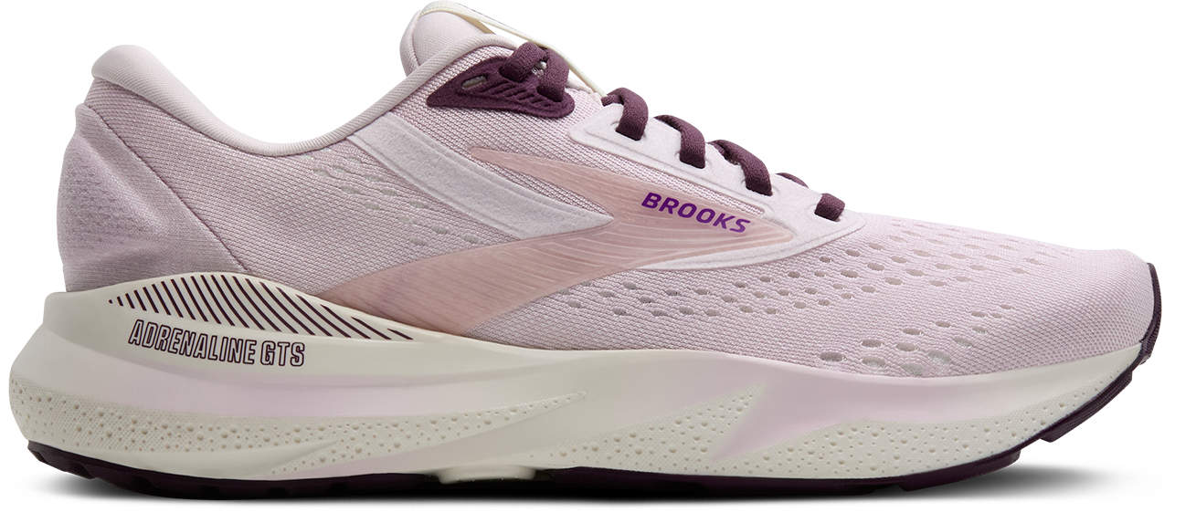 Women's Adrenaline GTS 24 Running Shoes - Lightweight Support for Women, Orchid/Coconut/Purple - Perfect for Jogging, Gym Workouts & Daily Walking