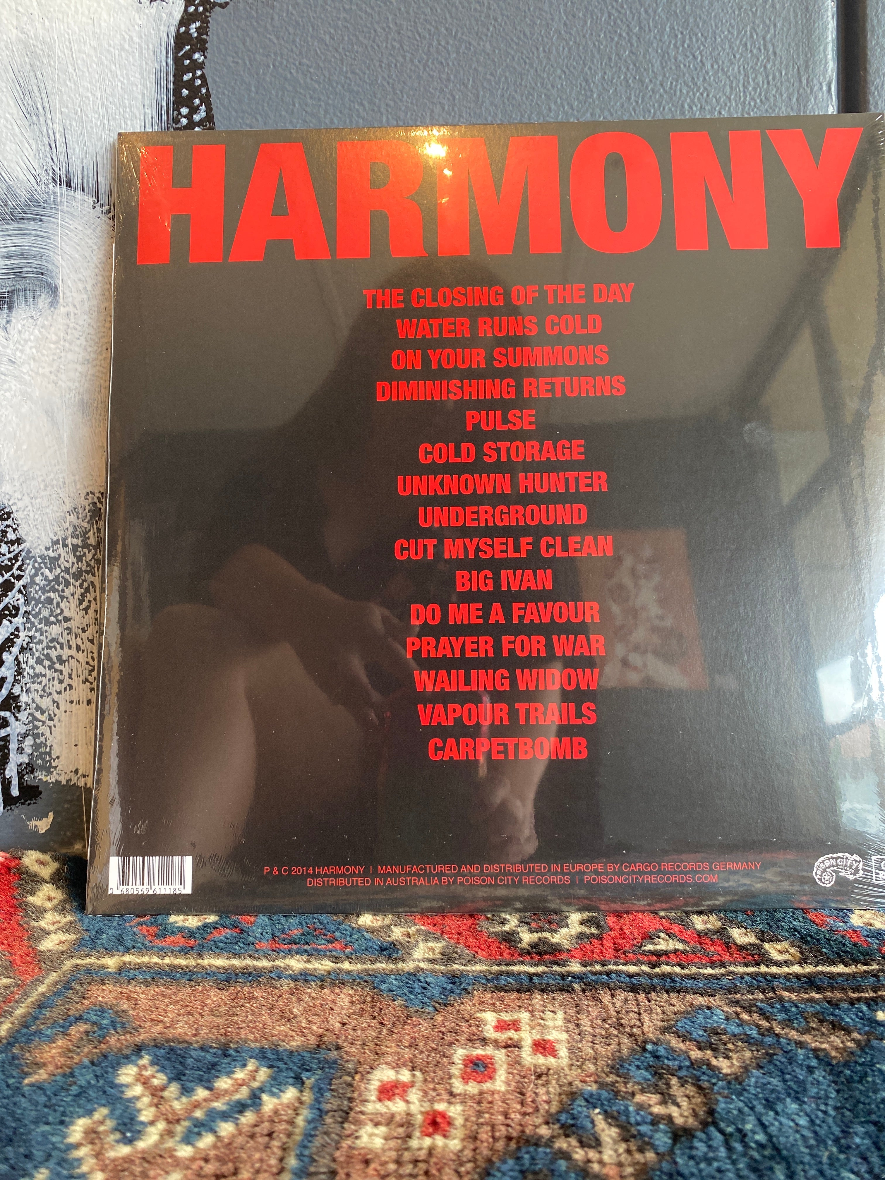 HARMONY 'Carpetbombing' Vinyl LP Record - Alternative Rock Music Album for Collectors & Audiophiles | Perfect for Home Listening, Gifts & Music Enthusiasts