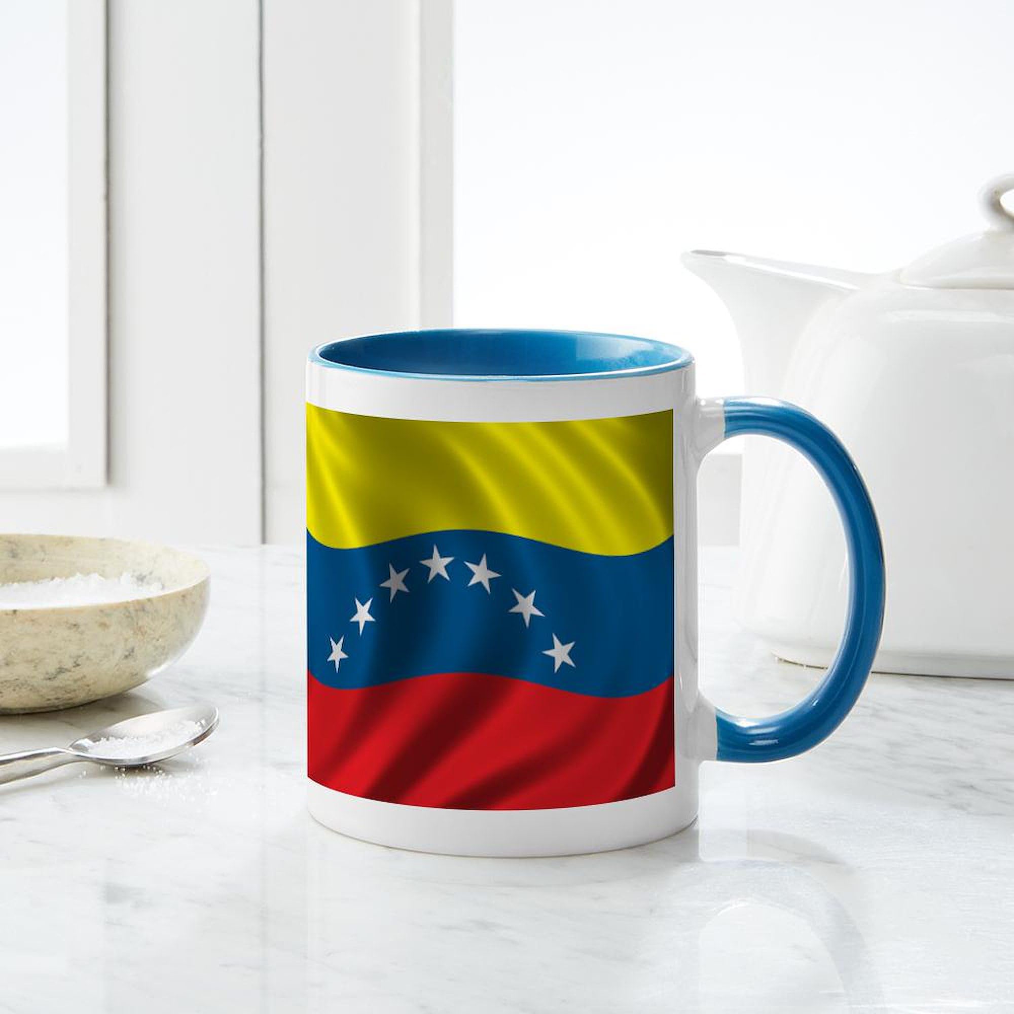 Venezuela Flag Ceramic Coffee Mug 11 oz (325 ml) - Perfect for Home, Office & Travel | Patriotic Gift for Venezuelans
