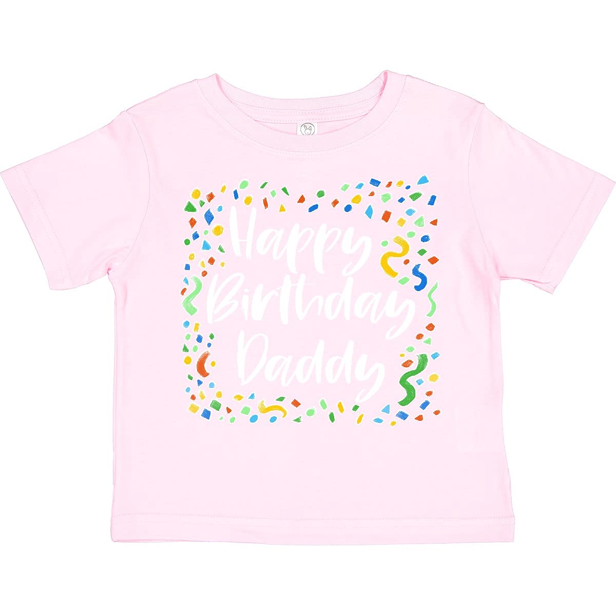 Inktastic Happy Birthday Daddy Toddler T-Shirt - Cute Cotton Toddler Boy Shirt for Birthday Party, Father's Day & Family Celebration