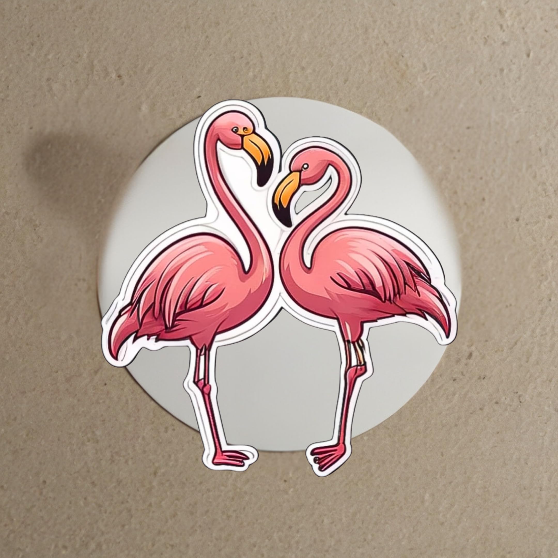 QUONDAM - 3 Pack 3'' Crane Stickers, Cute Animal Art Decals for Laptop, Water Bottle, Skateboard, Car, Phone - Wild Animal Theme Vinyl Stickers for Kids, Friends, DIY Crafts - Perfect for School, Office, Travel & Gifts