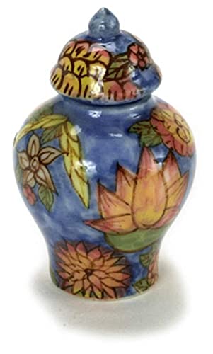 FactoryDirectCraft Decorative Ginger Jar - Miniature Dollhouse Accessory for Home Decor, Collectibles & DIY Crafts | Perfect for Miniature Scenes, Fairy Gardens & Tabletop Displays