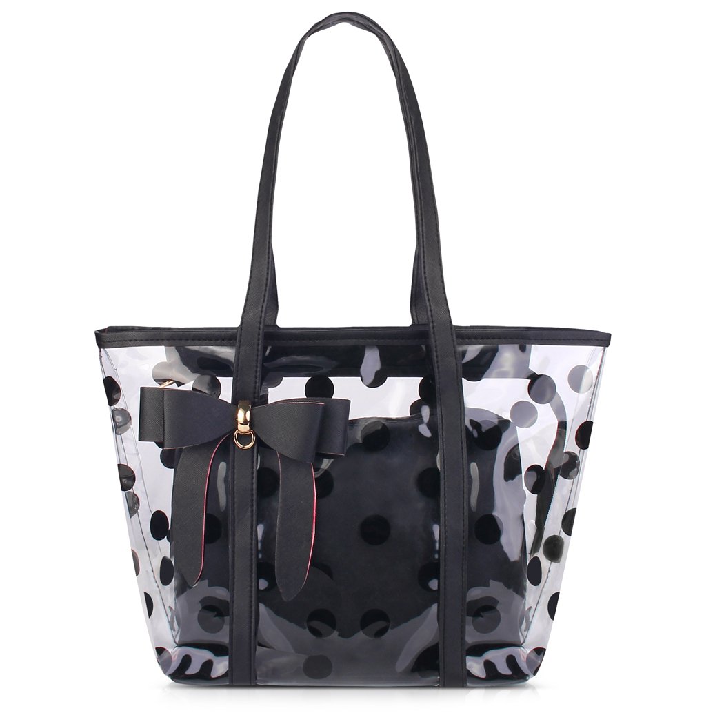 Stylish Clear Tote Bag for Women - Multipurpose Transparent Shoulder Bag, Handbag, Beach Bag & Shopping Tote | Perfect for Travel, Gym, Work & Daily Essentials