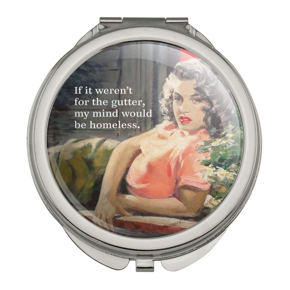 Funny Humor Travel Purse with Mirror - Compact Handbag for Makeup & Gifts
