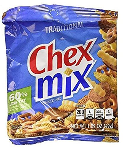 Healthy Low-Fat Traditional Snack Mix - 60% Less Fat - 18 Pack (1.75 oz Each) - Perfect for Office Snacks, Road Trips & Movie Nights