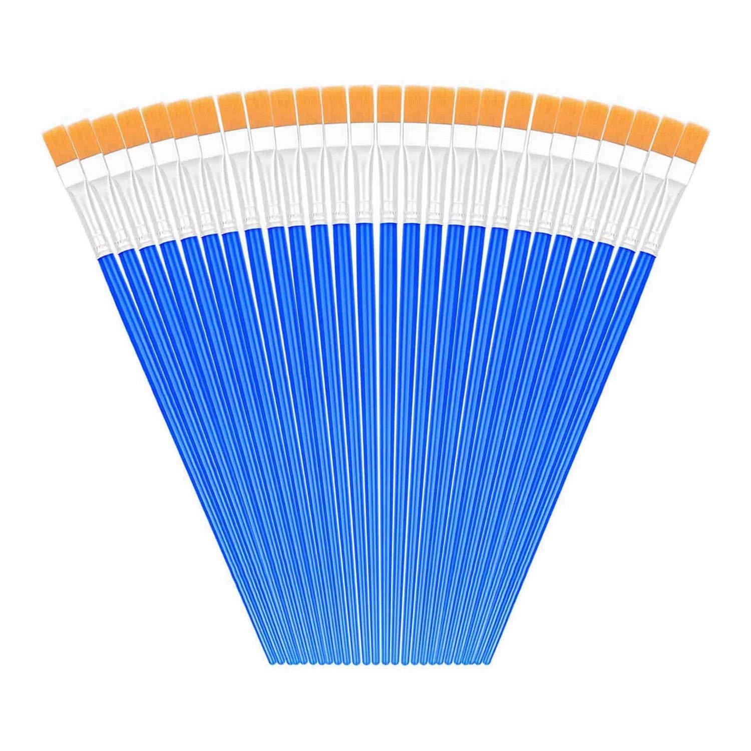 ZKS-KS 200Pcs Professional Watercolor Paint Brushes Set - Nylon Hair Artist Brushes for Oil, Watercolor, Acrylic Painting - Perfect for Body, Face, Nail Art & Craft Projects - Ideal for Artists, Students & DIY Enthusiasts