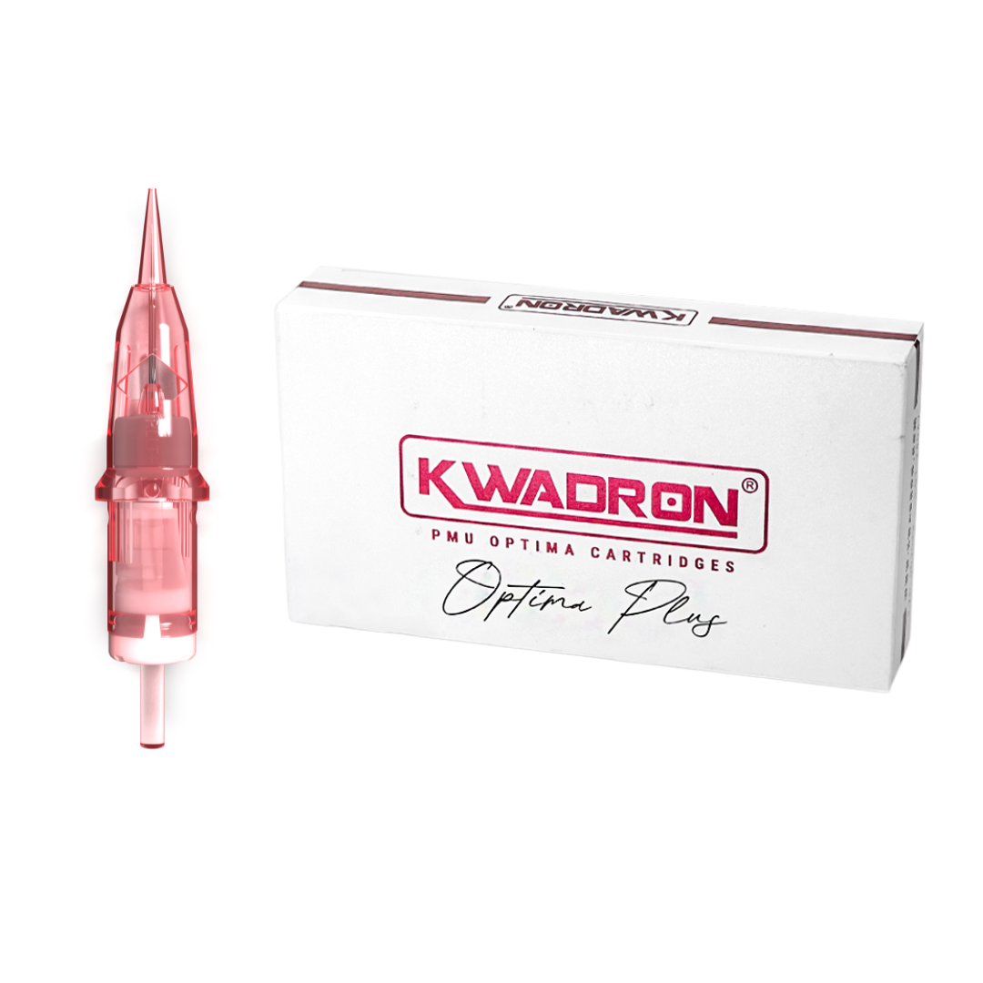Kwadron Optima Plus PMU Cartridge Tattoo Needles - 20 Count Box for Permanent Makeup & Microblading | Professional Tattoo Artist Supplies for Eyebrows, Lips & Eyeliner