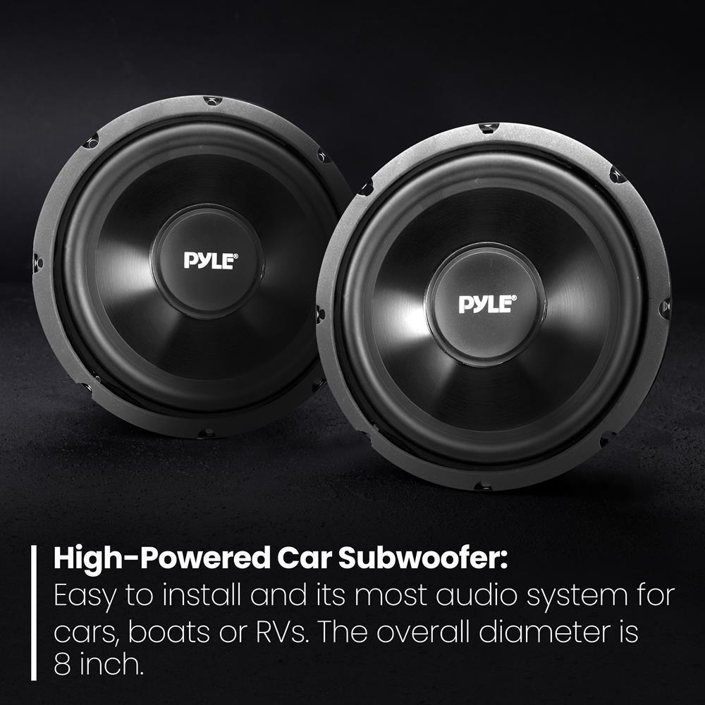 8 Inch Car Subwoofer - High Performance Bass Speaker for Deep Sound | Perfect for Car Audio Systems & Home Theater Setups