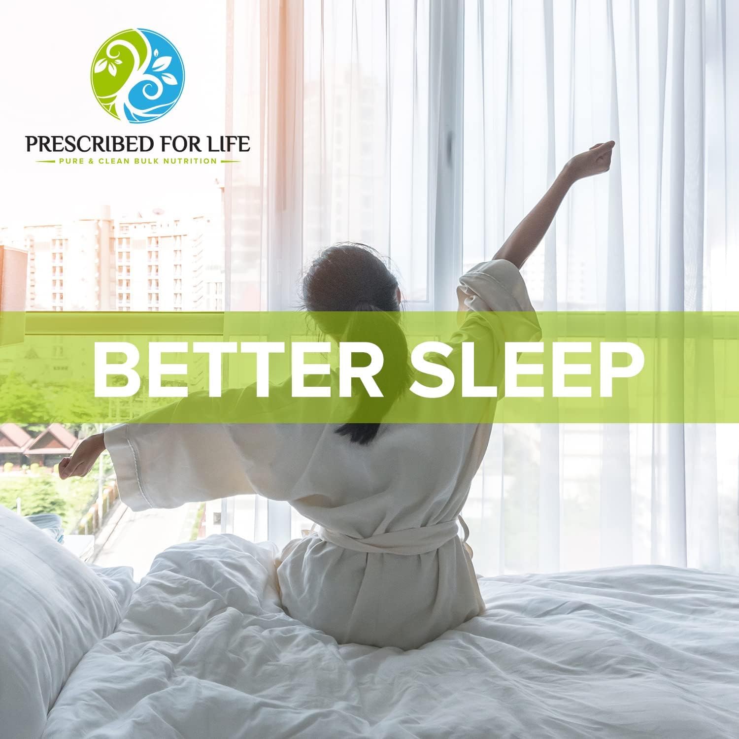Prescribed For Life Pure Melatonin Powder 12oz (340g) - Natural Sleep Aid for Adults, Rich in Antioxidants, Gluten Free, Vegan, Non-GMO, Kosher, No Fillers - Promotes Restful Sleep & Supports Healthy Circadian Rhythm