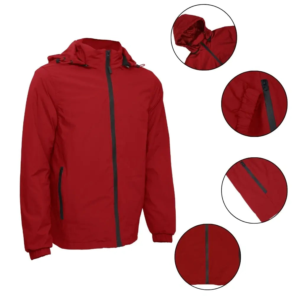 Men's Lightweight Windbreaker Jacket - Waterproof & Breathable Outdoor Jacket for Running, Hiking & Travel