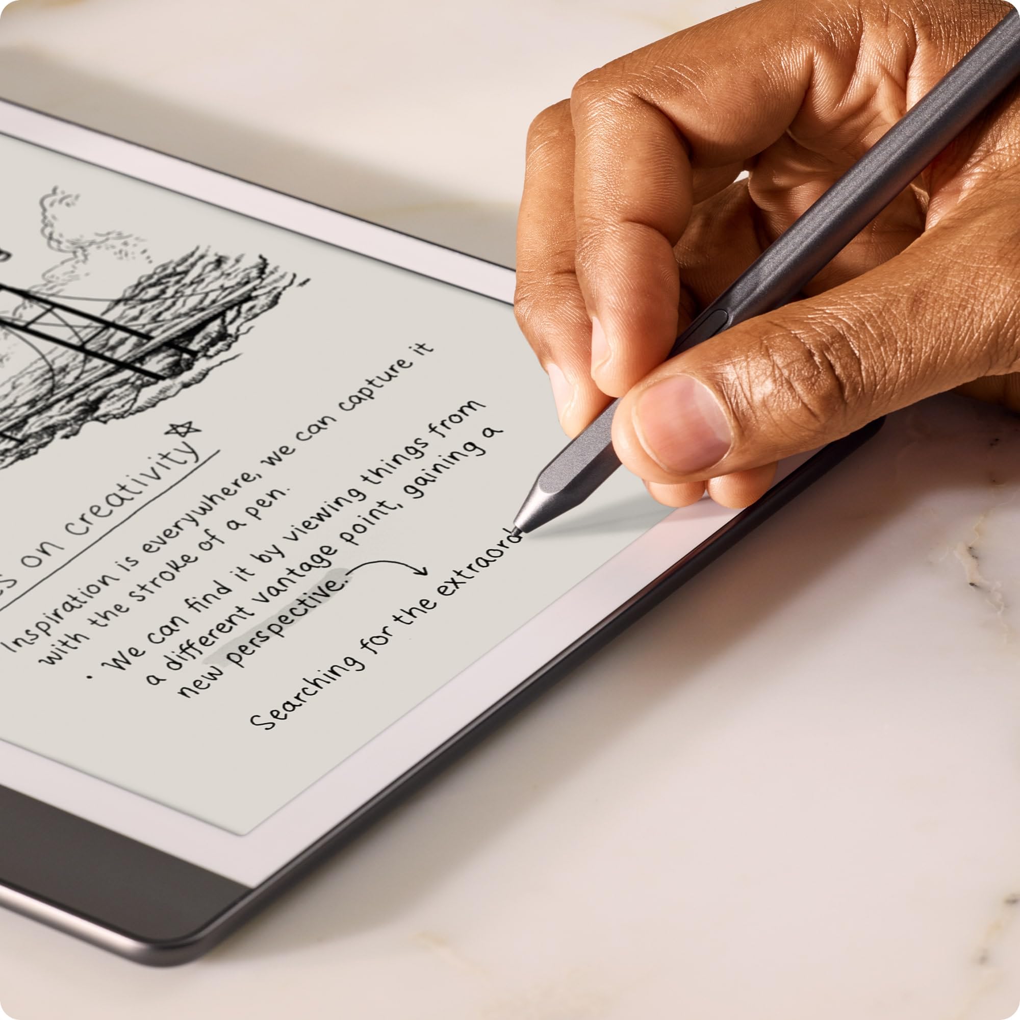 Premium Amazon Kindle Scribe Stylus Pen - Sleek Tungsten Design with Enhanced Eraser for Note-Taking & Digital Art | Perfect for Students, Professionals & Creative Work