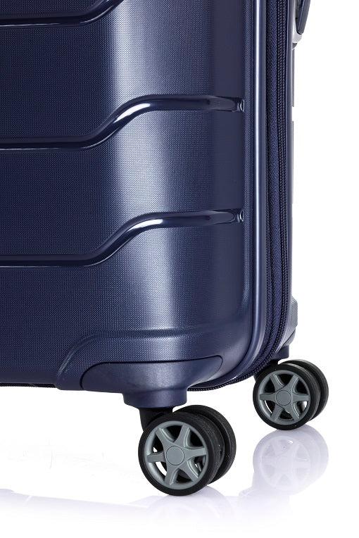 Samsonite OC2lite 55cm 4-Wheel Hard Shell Carry-On Luggage - Navy Blue | Lightweight Spinner Suitcase for Business Travel & Weekend Getaways